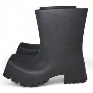Balenciaga Women's Trooper Rubber Ankle Bootie Black EU 37, US 7